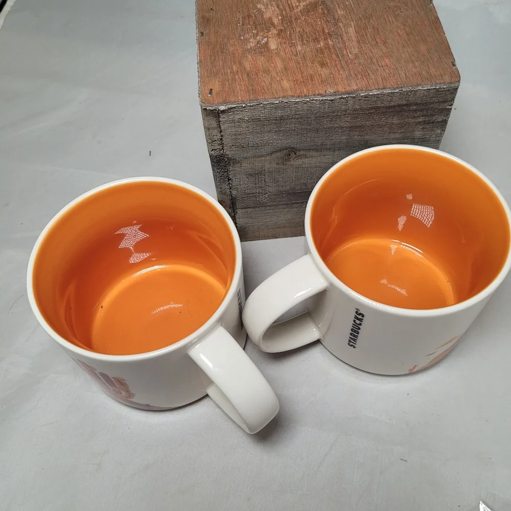 2x Starbucks 2017 Phoenix You‎ Are Here Collection Coffee Mug Pair